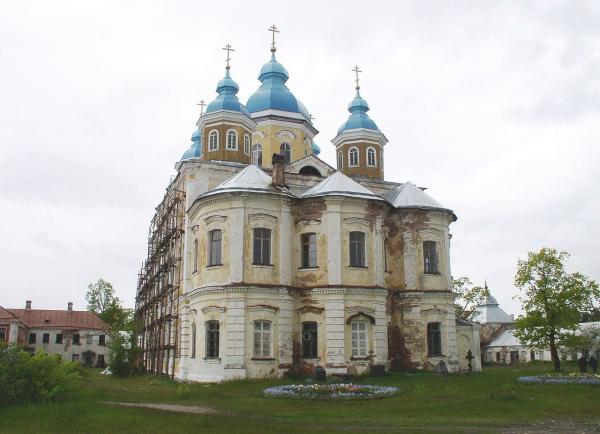 The main church of the monastery under renovation in 2004