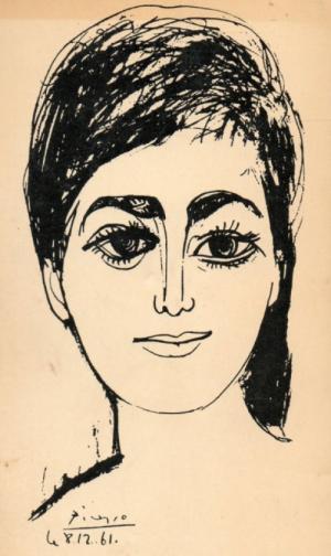 Djamila ‎Boupacha ritratta da Pablo Picasso.‎