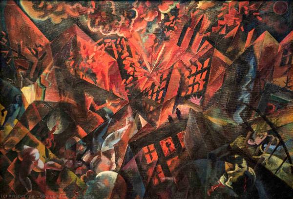 George Grosz- Explosion 1917, New York MoMA