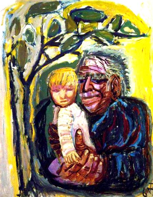 Le vieil homme et l'enfant - Georg Grosz - 1969