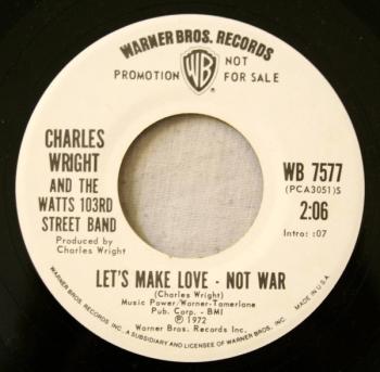 Single  I've Got Love / Let's Make Love - Not War