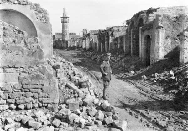 Gaza in rovine, 1918