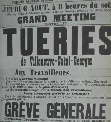 Tueries a Villeneuve-Saint-Georges