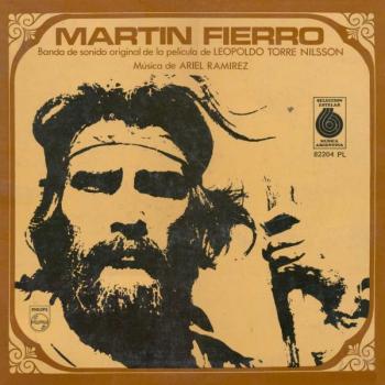 Martín Fierro, copertina ‎della colonna sonora del film diretto da Leopoldo Torre Nilsson nel 1968, dove il gaucho ‎protagonista è interpretato da Alfredo Alcón.‎