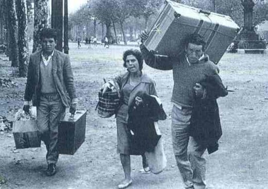 Emigranti portoghesi. Zurigo, 1955.