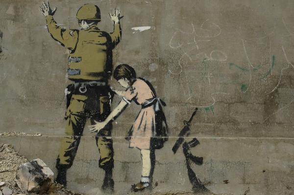The Soldier Girl: graffito di Banksy.