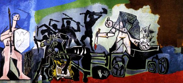 LA GUERRE ET LA PAIX  <br />
Pablo Picasso — 1952