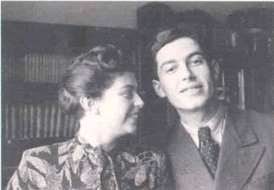 Gideon Klein con la sorella Eliska.