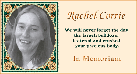 The Lonesome Death Of Rachel Corrie