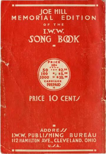 The Red Song Book – Joe Hill Memorial Edition.