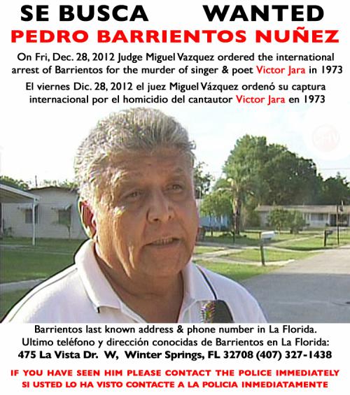 Pedro Pablo Barrientos Nuñez, assassino di Victor Jara.