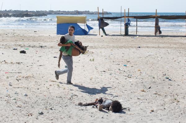 Spiaggia di Gaza City, 16 luglio 2014