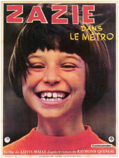 Zazie dans le métro, locandina del film di Louis Malle del 1960.