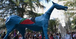 Marco cavallo e Sumud Flotilla