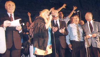 Rabin poco prima di essere ucciso