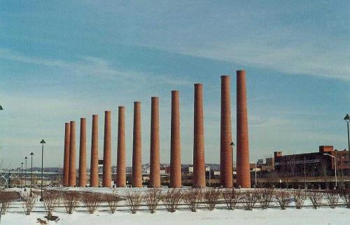 Quel che resta ‎oggi della vecchia fabbrica di acciaio di Homestead‎