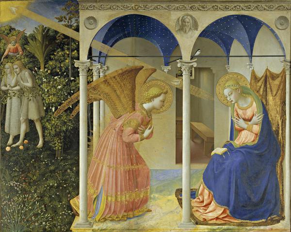 Fra Beato Angelico "Annunciazione", entro il 1435, Museo del Prado, Madrid