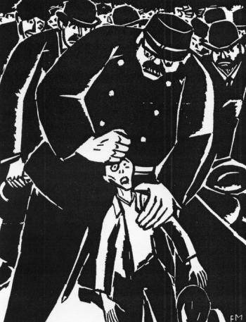 Frans Masereel. Tavola da “25 images de la passion d'un homme”