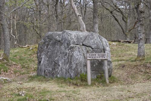 Karin Boye's memorial stone in Swedish Alingsås