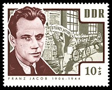 Franz Jacob, 1964 stamp from the DDR