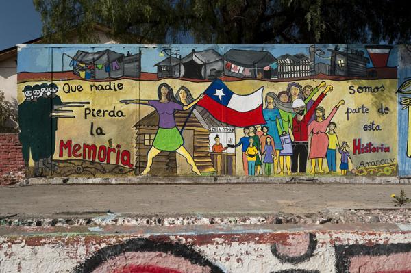 Murale in una strada de La Bandera