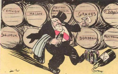 Il presidente Armand ‎Fallières in una vignetta dell’epoca