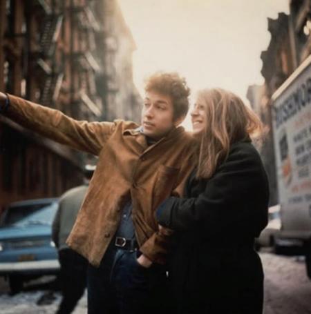 Bob Dylan and Suzie Rotolo in West Village, New York City, February 1963. Photograph: Don Hunstein.