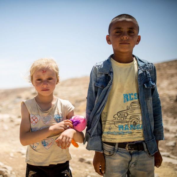 Palestinian children near Nablus credit: Emily Glick