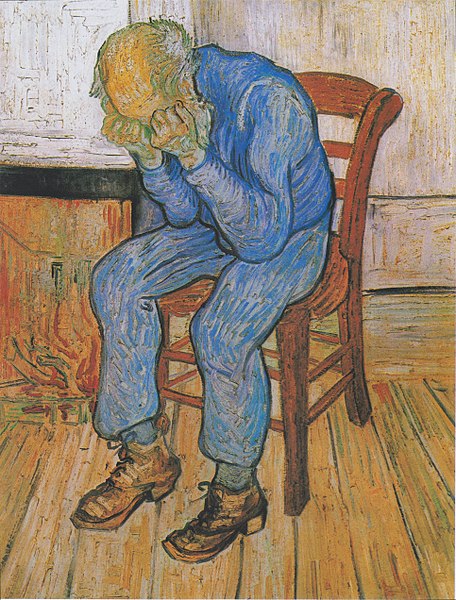 Vincent van Gogh ,1890 -   Zittende man - Kröller-Müller Museum, Otterlo 
