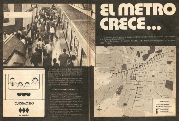 La metro di Santiago, anni 80