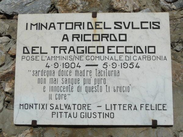 Buggerru, lapide agli assassinati