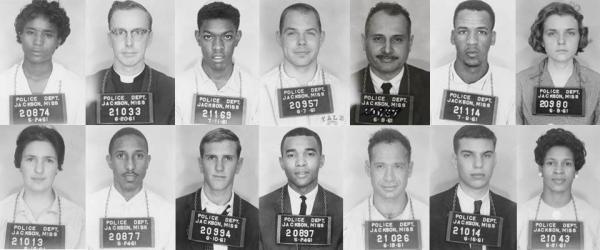 Foto segnaletiche di Freedom Riders arrestati a Jackson, Mississippi