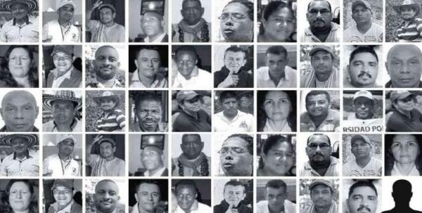 49 dei 990 Operatori sociali assassinati in Colombia