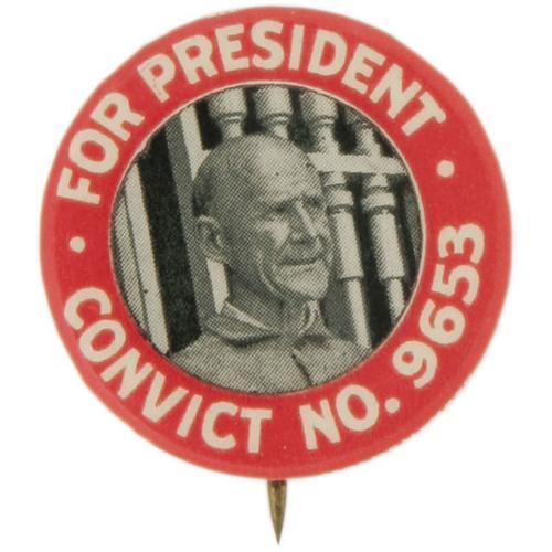 Spilletta raffigurante Eugene V. Debs detenuto