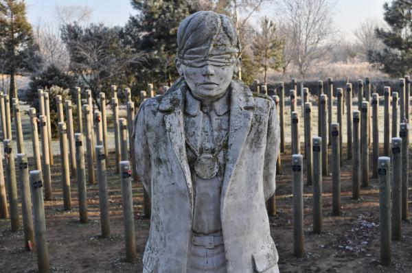 “Shot At Dawn”, monumento ai disertori britannici fucilati durante la Grande Guerra, Alrewas, Staffordshire 