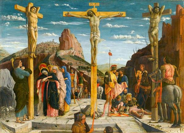   Andrea Mantegna, Crocifissione per la Basilica di San Zeno a Verona, 1459, Parigi, Musée du Louvre