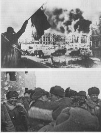 la felicità dei soldati dell'Armata Rossa per la vittoria