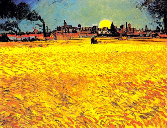 Champ de blé Vincent Van Gogh