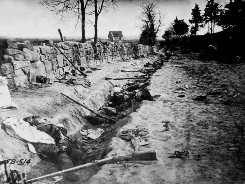 Cadaveri di soldati confederati dopo la battaglia di ‎Chancellorsville, 1863