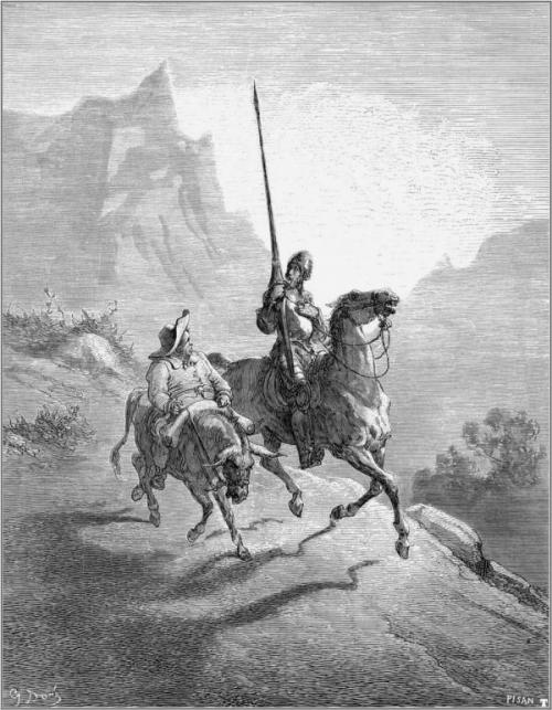 Don Quixote and Sancho Panza by Gustave Dor&eacute;, 1863