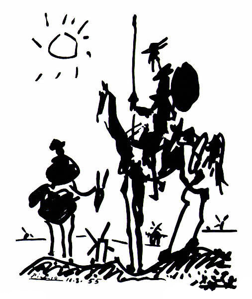 Don Quixote, Pablo Picasso, 1955