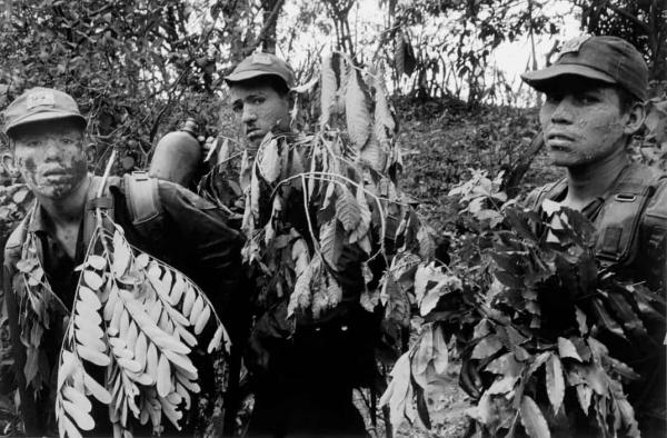  Sonsonate. 1983. Survival training of US-trained Atlacatl Battalion credit to Susan Meiselas/Magnum Photos 