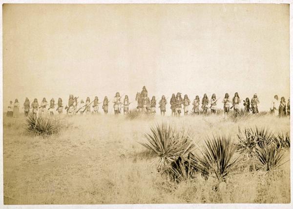 Geronimo and his warriors in the Sierra Madres of Mexico, 1886