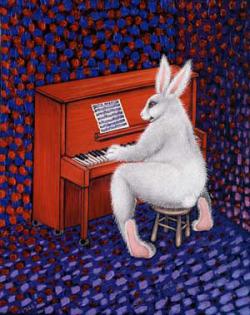  White Rabbit - Dipinto di Grace Slick