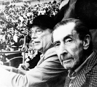 José Bergamín, in ‎primo piano, con Rafael Alberti