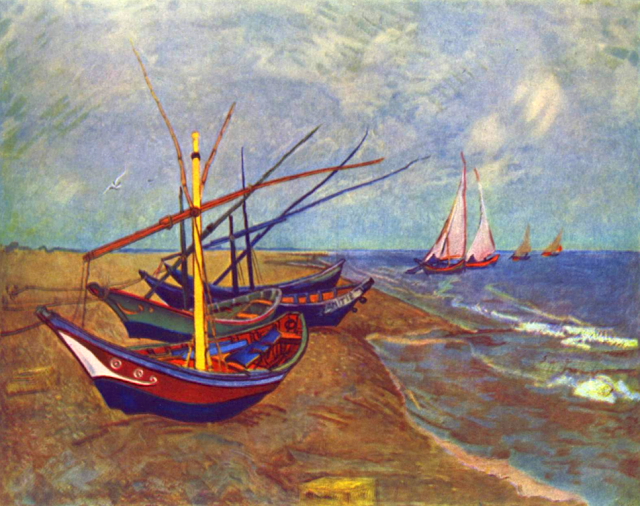 Les Barques<br />
Vincent Van Gogh - 1888