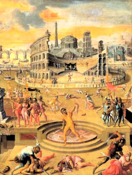 Massacre à Rome<br />
Antoine Caron – 1566