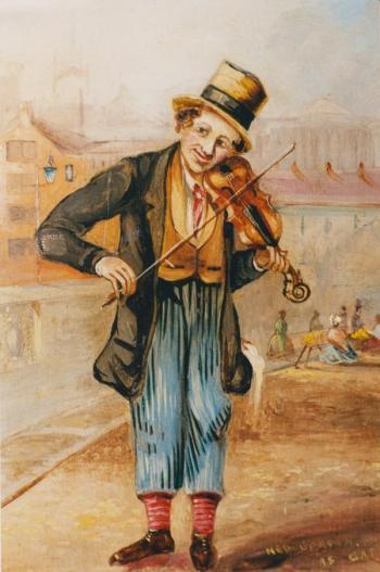 Ned Corvan in un disegno dell’epoca