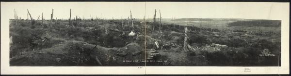 La Terra di Nessuno nelle Fiandre, durante la Grande Guerra