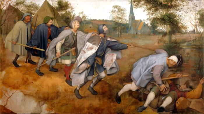 Le Politburo en route vers l’avenir<br />
LA PARABOLE DES AVEUGLES<br />
Pieter Brueghel - 1568